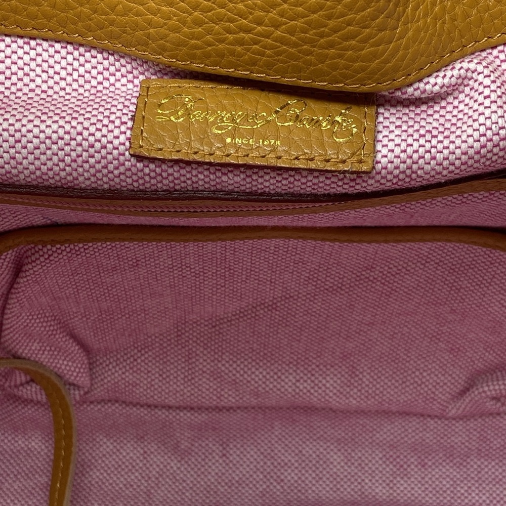 NWOT Dooney and Bourke Mustard Leather Hobo Bag with Coin Purse & Dust Bag - Picture 3 of 10